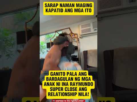 Ang CUTE NAMAN NG KULITAN NG MAGKAPATID NA ITO 😍 GANDA NG RELASYON NILANG MAGKAPATID ❣️ #InaRaymundo