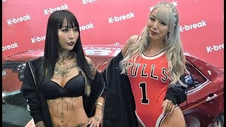 東京オートサロン2020 Vol.02 泉麻那(@izumana0629)さん 霜月るな(@shimoruna)さん 美人セクシー女優 K-BREAKブース