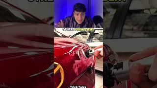 Outras pessoas tirando amassado do carro X o último cara 😨