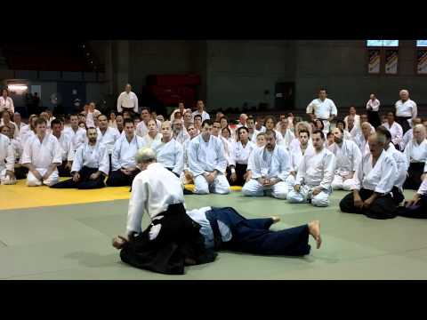 Doshu Moriteru Ueshiba - Morotetori Ikkyo Ura - Montreal Sept. 2010