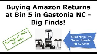 Buying Amazon Returns at Bin Five Gastonia NC - Big Finds!