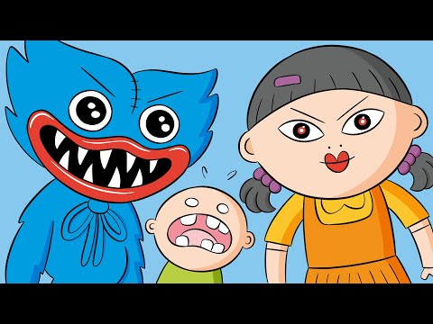 Pera Toons 89 - HUGGY WUGGY e SQUID GAME contro Kenny!