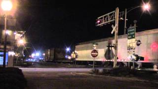 preview picture of video 'Atmore Railfanning at Night'