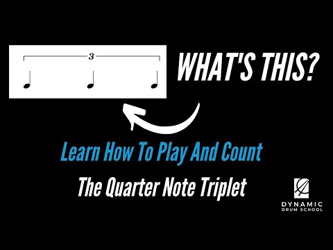 Learn How to Play and Count | Quarter Note Triplets | Easy drum Lesson
