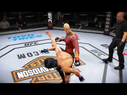 King Akhenaten vs. Bruce Lee - EA sports UFC 3 - Crazy UFC 👊🤪