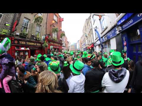 Temple Bar area St. Patrick's Day 2014