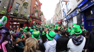 Temple Bar area St. Patrick's Day 2014