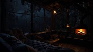 Rainy Night in a Warm Cabin | A Quiet Rainforest for Rest, Focus and Inner Peace