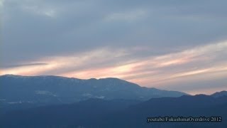 preview picture of video '福島県北エリアの夕方-３倍速-福島市,吾妻山,伊達市,桑折町-2012/11/28'