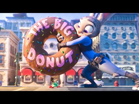 ZOOTOPIA Clip - Judy and the Big Donut (2016)