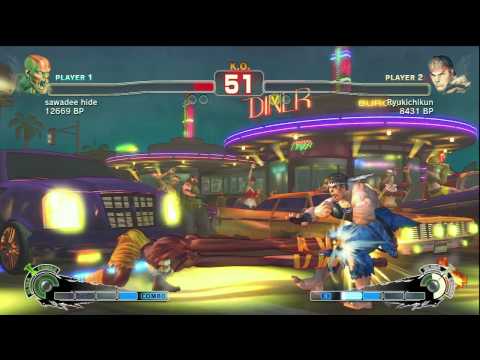 SSF4 - sawadee hide (Dhalsim) VS. Ryukichikun (Ryu)