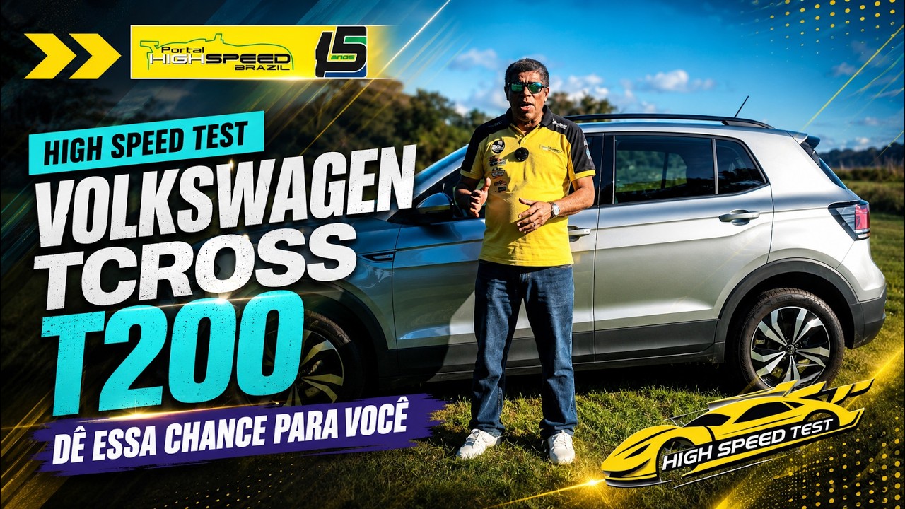 VOLKSWAGEN T-CROSS T200: TESTE COMPLETO! VALE A PENA? | HIGH SPEED TEST
