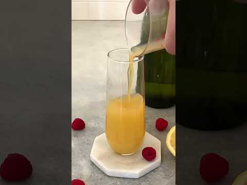 Baby Bellini - Virgin Peach Bellini RECIPE IN DESCRIPTION #recipe #shorts