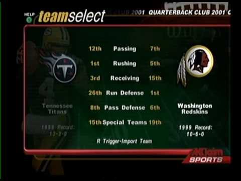 NFL QB Club 2001 Dreamcast