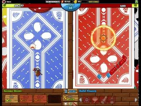 BTD Battles - Defending with random towers E6 Oh crap! :(