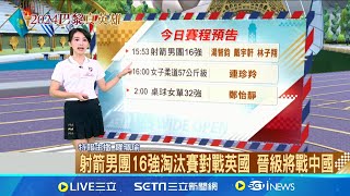 台灣隊最新戰況整理! "麟洋配"男雙分組賽2連勝 台灣一哥周天成打退墨西哥選手! 29日賽程預告