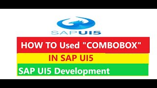 How to used COMBOBOX in SAP UI5. II SAP UI5 Complete Course