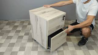 Wooden Mobile Pedestal With 3 Drawers