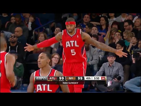 Josh Smith Hawks 20 pts vs Knicks (2013)