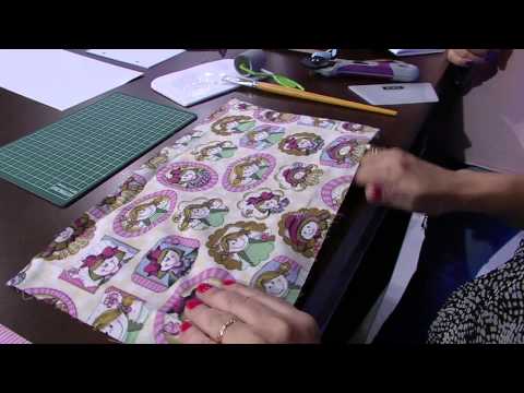 Mulher.com 30/01/2015 Cris Leite - Capa de fichário em cartonagem Parte 1/2