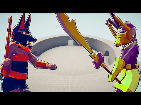 ANUBIS vs SETH | EGYPTIAN GODS TOURNAMENT #3 - Totally Accurate Battle Simulator | TABS