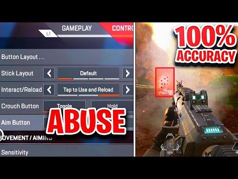 How To ABUSE Aim Assist Improve Aim PS4/XBOX Controller Apex Legends! (BEST Settings Apex Legends)