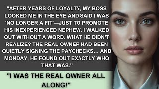 My Boss Fired Me To Promote His Nephew — Monday He Found Out Who Really Owned The Company