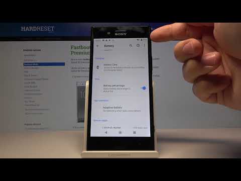 How to Enable Battery Percentage in Sony Xperia XZ Premium - Battery Level in Status Bar