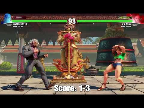 SFV OBL FT5:(VC_Migs)Laura vs. Urien(Matthewt420)