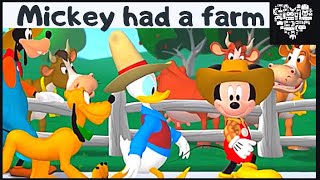 OLD MacDonald HAD A FARM  Disney Junior NURSERY RHYMES with Mickey Mousse Clubhouse