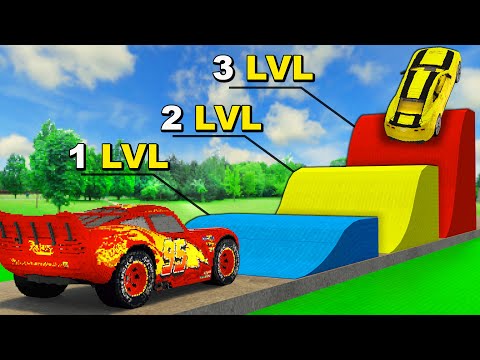 Big & Small Cars vs Low, Medium, High Ramp in Teardown