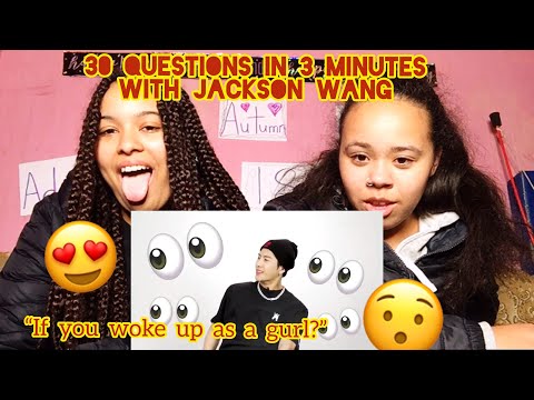 30 Questions in 3 Minutes with Jackson Wang | REACTION