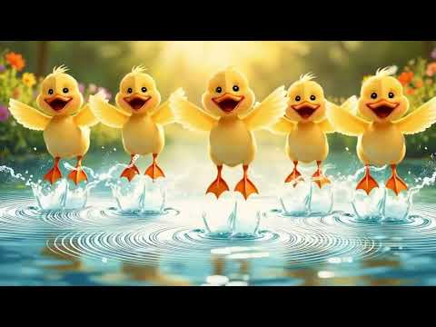 ✨ „Cincii puișori pe lac – Cântecel vesel pentru copii | Rățușca și puișorii ei” ✨