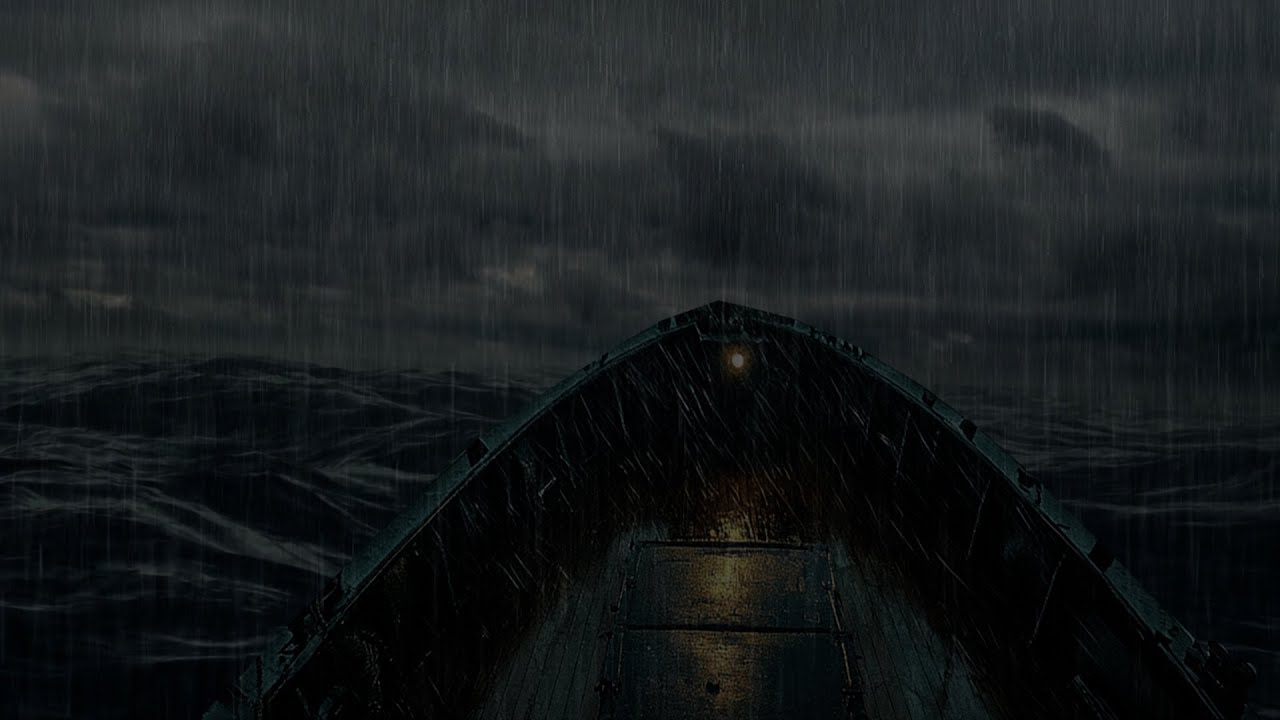 Ocean Storm at Night – Let the Sounds of Thunder and Waves Lull You into Deep Sleep