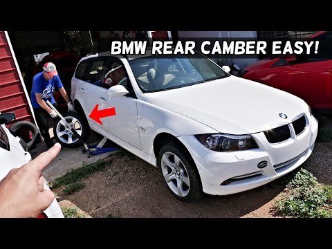 HOW TO ADJUST CAMBER ON REAR TIRES ON BMW E90 E91 E92 E93