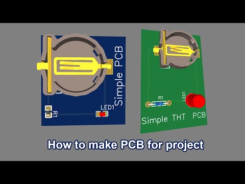 How to Design a PCB easily with EasyEDA - Complete Tutorial Series