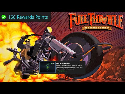 Microsoft Rewards Weekly Set Guide, Earn 3 Achievements - Full Throttle Remastered Part 18