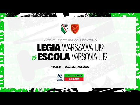 CLJ U19 2025/26: Legia Warszawa U19 vs Escola Varsovia U19 (live)