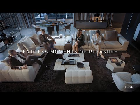 MINOTTI - “ENDLESS MOMENTS OF PLEASURE” - FREEMAN. INTIMATE AND CONVIVIAL