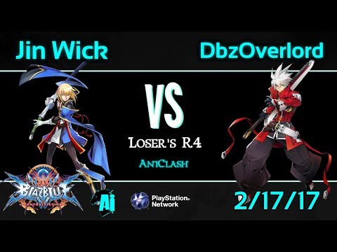 AniClash 60 - Jin Wick (Jin) vs. DbzOverlord (Ragna) Loser's R4 - BBCF Blazblue CF