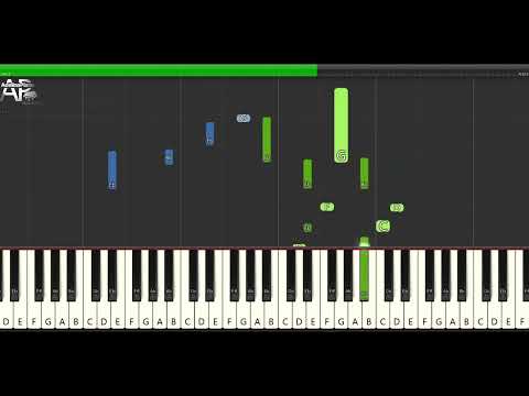 Eros Ramazzotti - Se Bastasse Una Canzone | Adelina Piano easy synthesia tutorial