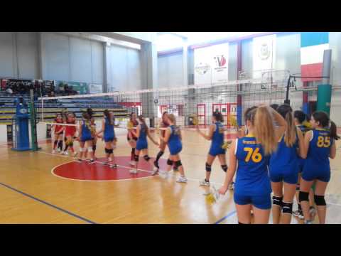 Under14 femminile: il saluto con le mimose 8-03-15