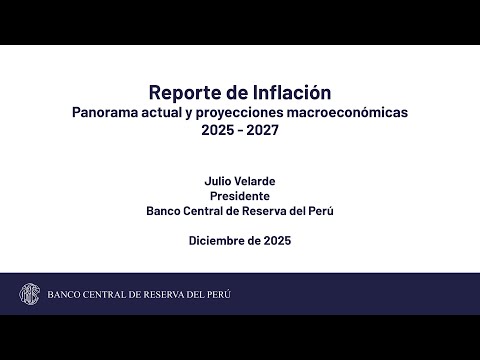 Presentación del Reporte de Inflación - Diciembre de 2025