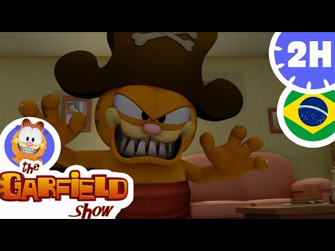 😺Capitão Garfield contra os piratas! 😎- O Show do Garfield
