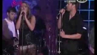 Helena Paparizou Feat Giorgos Sampanis Time of my life (live at mad secret concert 2009)