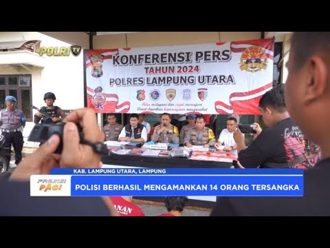 POLRES LAMPUNG UTARA UNGKAP 9 KASUS KRIMINAL DALAM SEPEKAN