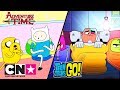 Teen Titans Go! + Tijd voor Avontuur | Logeerpartijtje | Cartoon Network