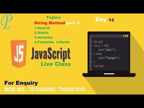 Javascript Day 13 String Method Part 3