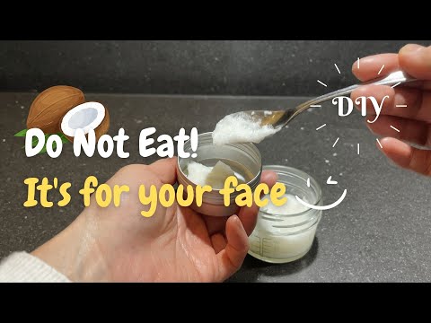 , title : '🥥 DIY Anti-Aging Coconut oil facial cream | Super easy way to make homemade cream'