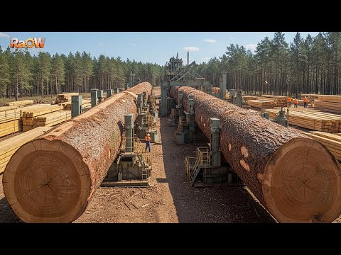 Inside the Fastest Automatic Sawmill in America | Logs to Lumber at Mind-Blowing Speed